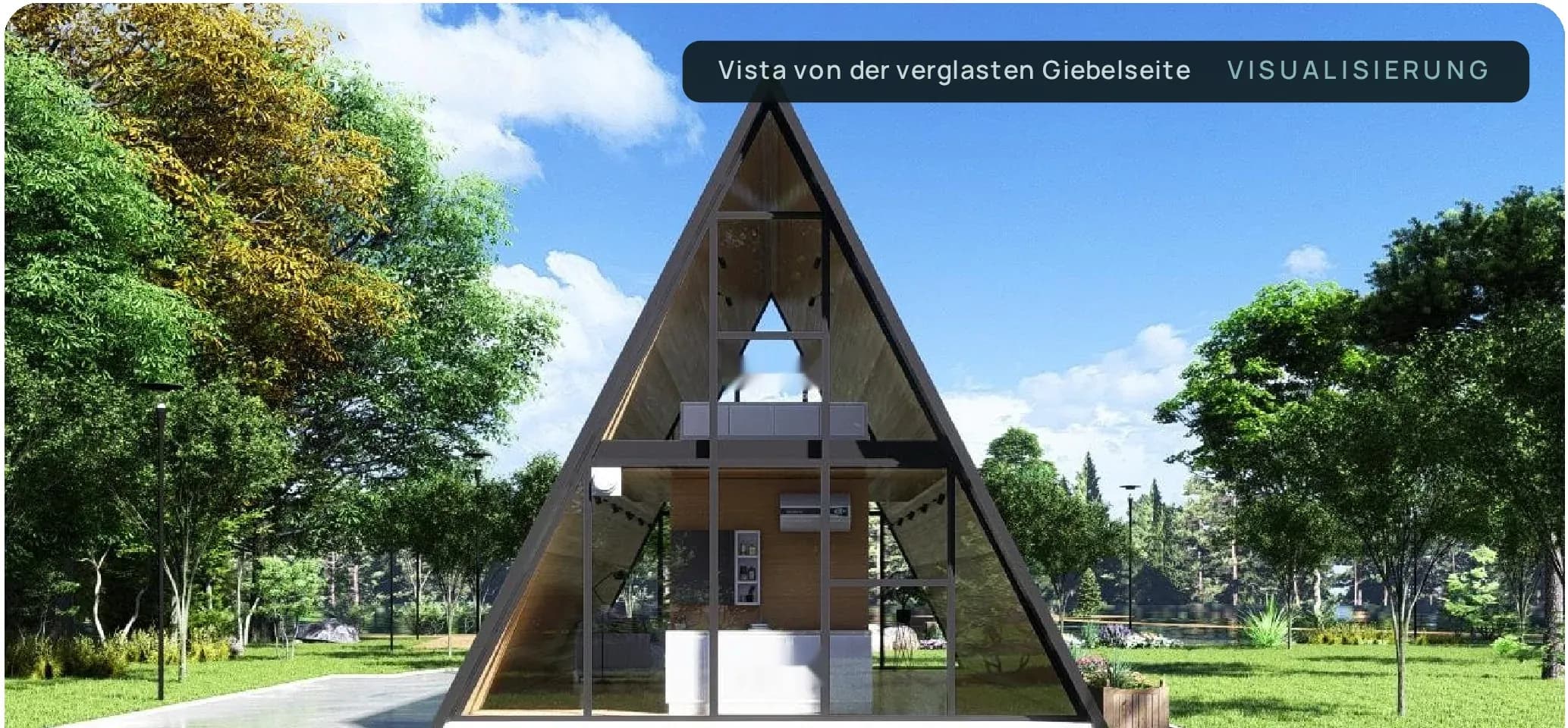 Horizon Vista von der verglasten Giebelseite